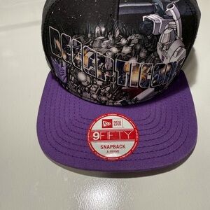 New Era Decepticon Graphic Snapback Hat - Black and Purple
